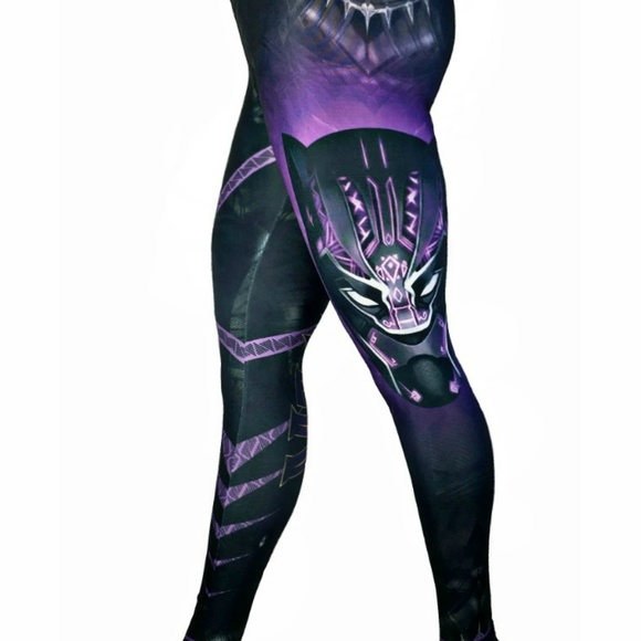 Black Panther Leggings UNISEX Size - Picture 6 of 6
